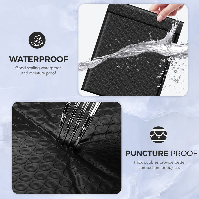 12x15 Bubble-Mailer Padded Envelope | Black