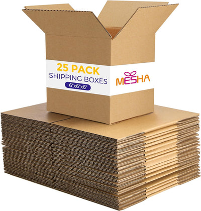 6x6x6 Inch Corrugated Cardboard Boxes