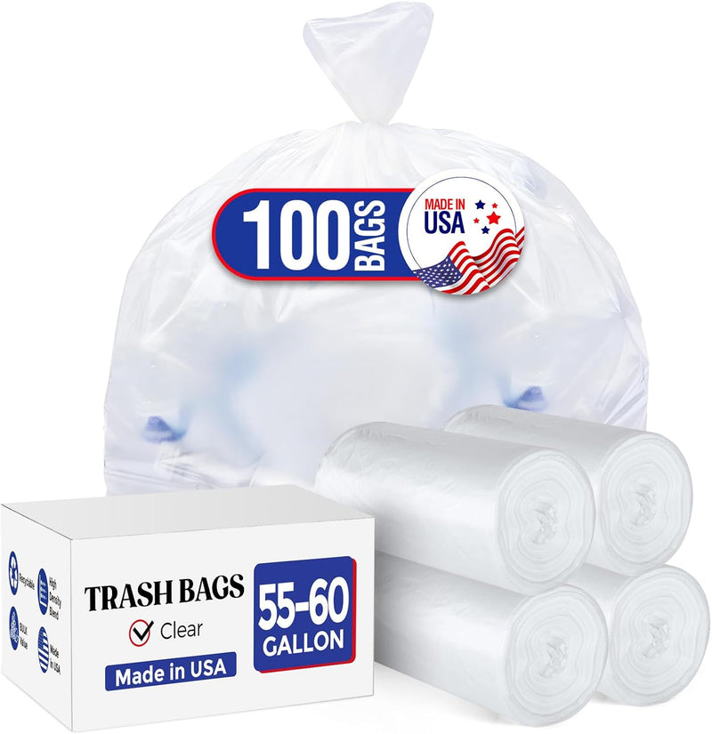 55-60 Gallon Trash Bags 100 Count 0.9MI UI