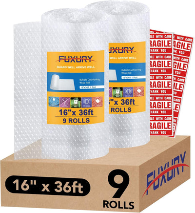 16 Inch x 36ft Total Bubble Cushioning Wrap for Packing