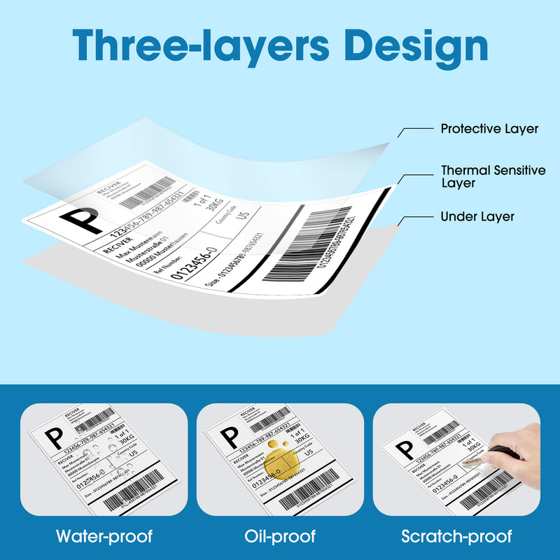 4x6 Direct Thermal Shipping Labels Paper White