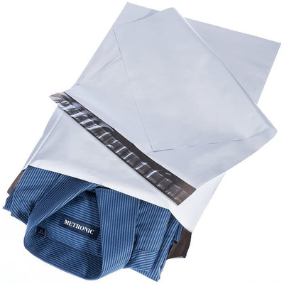 12x15.5 Poly-Mailer Envelope Shipping Bags | White - JiaroPack