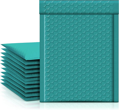 6x10 Bubble-Mailer Padded Envelope | Turquoise Green - JiaroPack