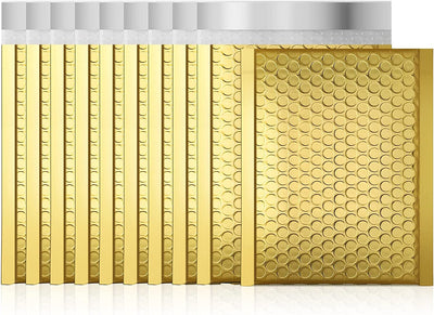 6x10 Bubble-Mailer Padded Envelope | Gold - JiaroPack