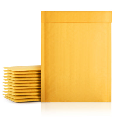 8.5x12  Kraft Bubble-Mailer Padded Envelope | Yellow - JiaroPack