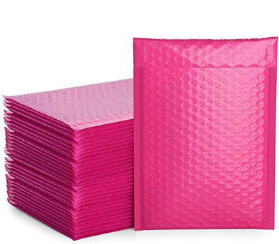 6x10 Bubble-Mailer Padded Envelope | Hot Pink - JiaroPack
