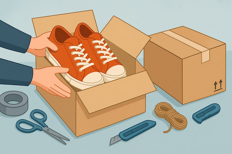 Packaging Shoes for Shipping