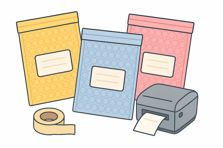 How to Batch Label Poly Bubble Mailers?