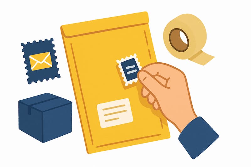 Bubble Mailer Stamps