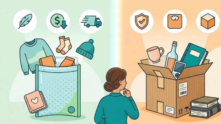 Shipping Mailer vs. Shipping Box