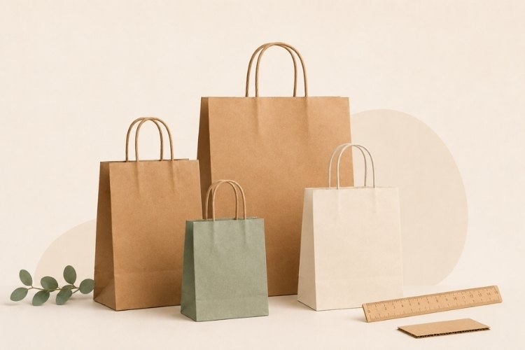 Paper Bags with Handle Sizes