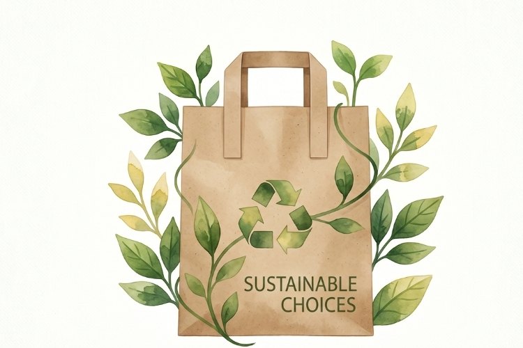Eco-Friendly Paper Bags with Handles