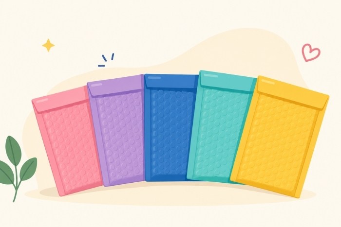 Colored Bubble Mailers