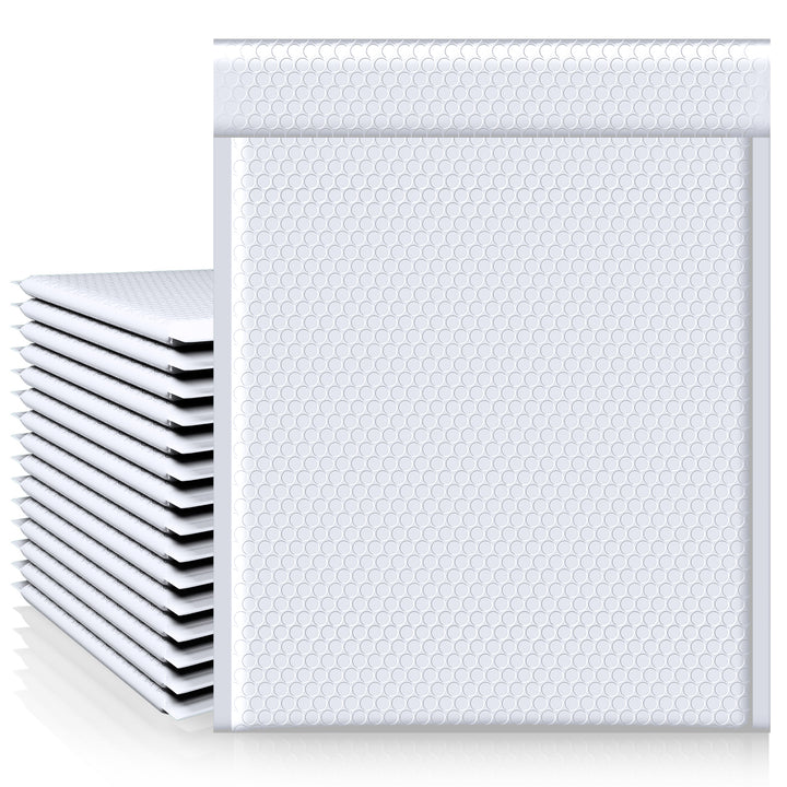 Sobre acolchado con burbujas de 10 x 14 pulgadas | Tamaño útil: 10 x 13 pulgadas | Blanco