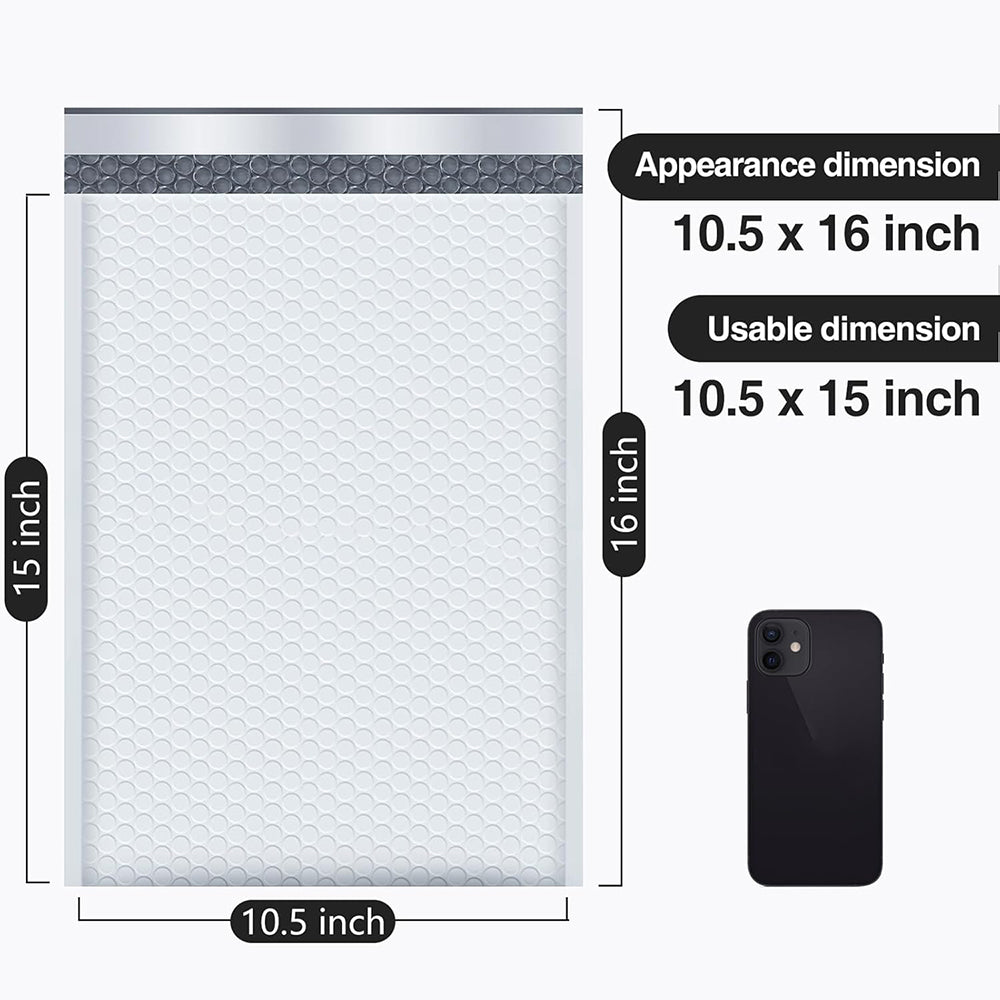 10.5x16 Inch Bubble Mailers #5|Usable Size 10.5x15"