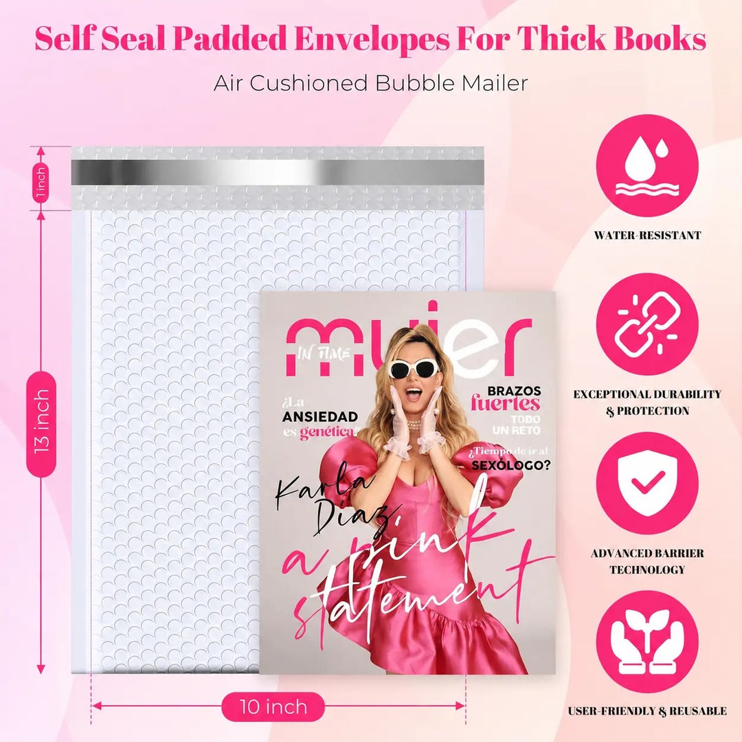 10x14 Bubble Mailer Padded Envelope| Usable Size 10x13" | 250 Pack Wholesale