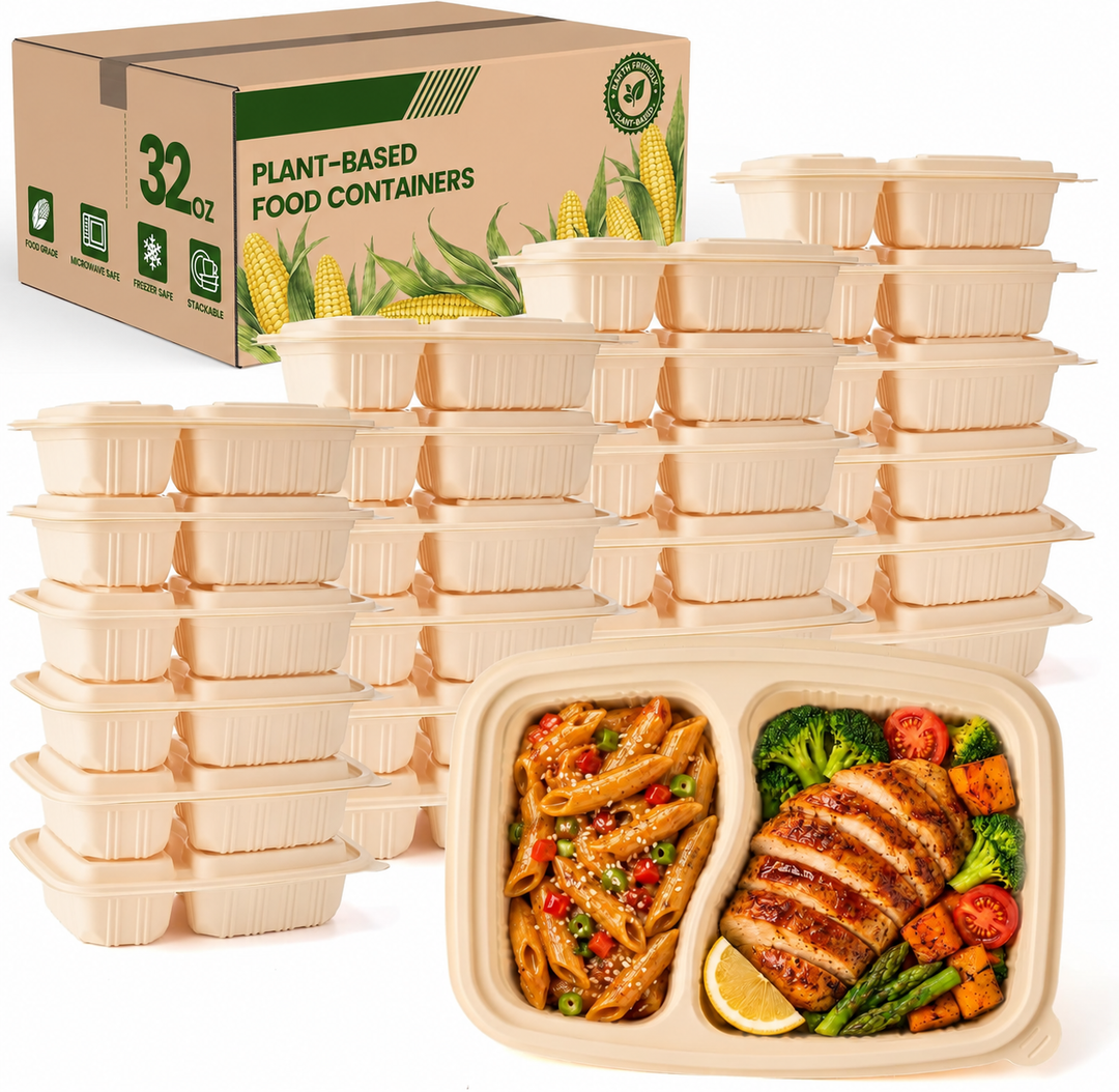 200 Pack 32OZ Cornstarch Meal Prep Containers Wholesale