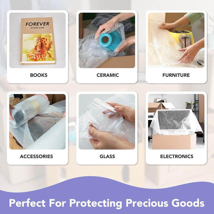 12 Inch x 36ft Total Bubble Cushioning Wrap for Packing