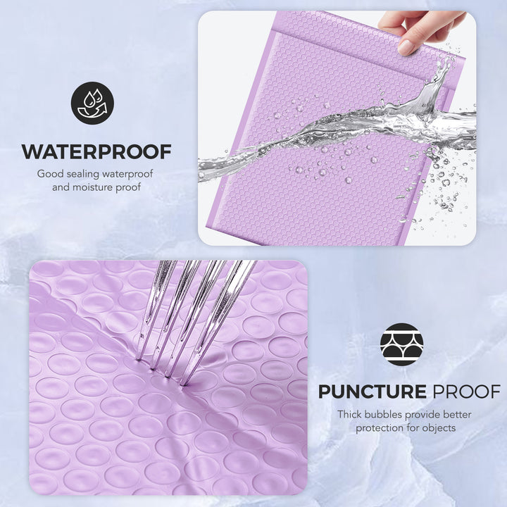 12x15 Bubble-Mailer Padded Envelope | Light Purple