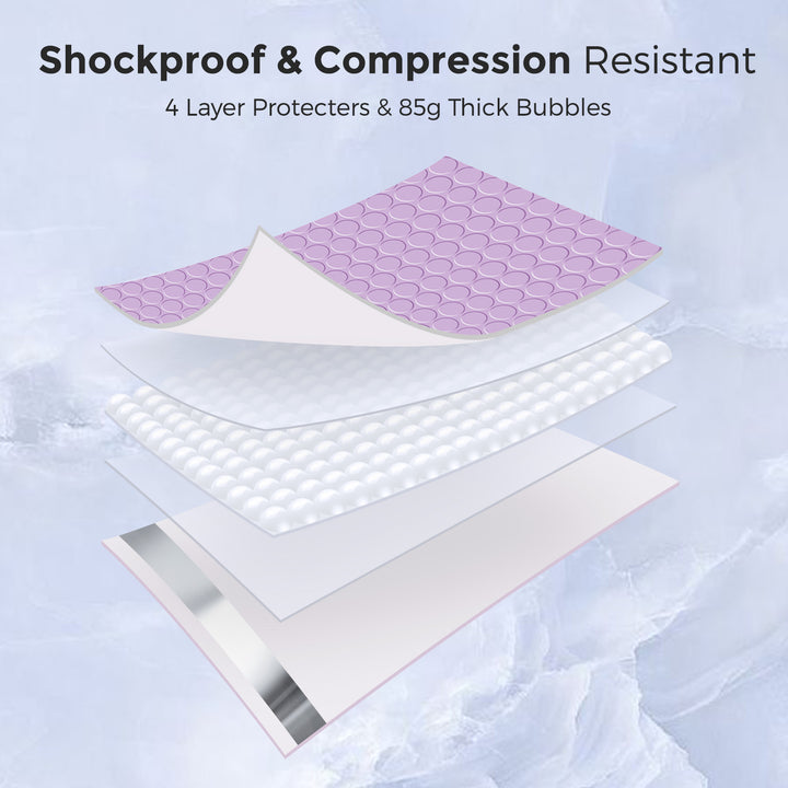 12x15 Bubble-Mailer Padded Envelope | Light Purple