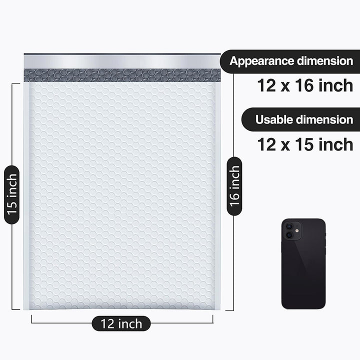 12x16 Bubble Mailer | Usable Size 12x15"