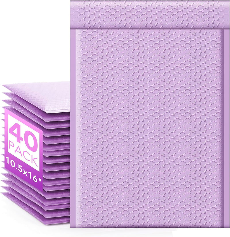 10.5x16 Bubble-Mailer Padded Envelope | Lavender Purple