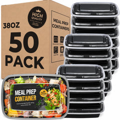 50 Pack 38OZ Meal Prep Containers Wholesale