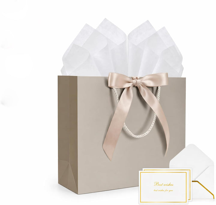 Bolsas de regalo de papel kraft de 16 x 6 x 12 pulgadas 