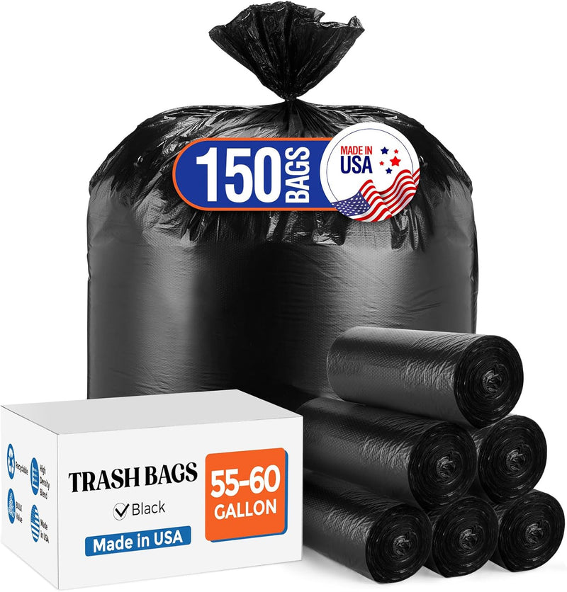 55-60 Gallon Trash Bags 150 Count 0.7MIl