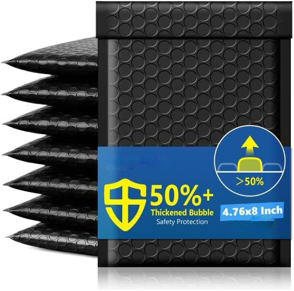 Sobre de burbujas de 5,75 x 8,5 pulgadas | Tamaño útil: 5 x 7 pulgadas