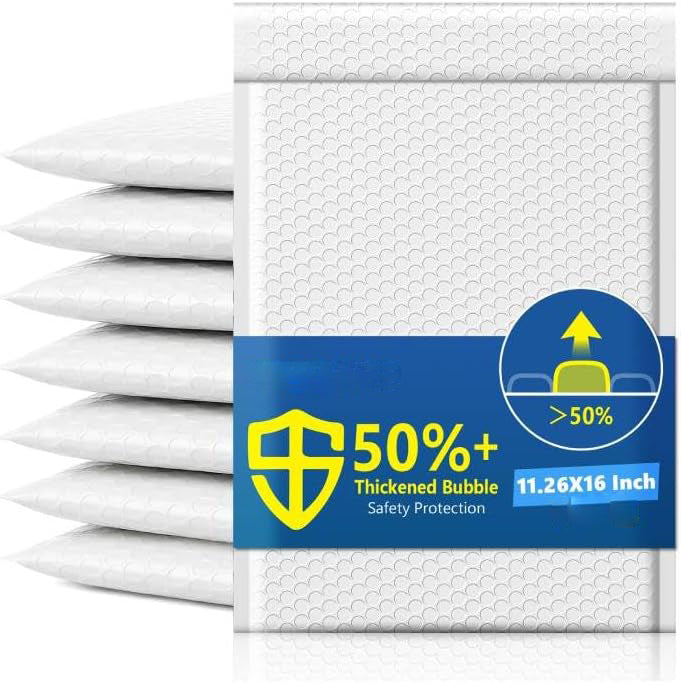 Sobre de burbujas de 5,75 x 8,5 pulgadas | Tamaño útil: 5 x 7 pulgadas
