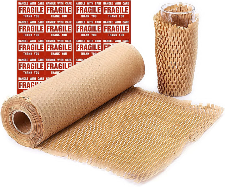12"x163' Honeycomb Cushioning Wrap Roll Perforated-Packing