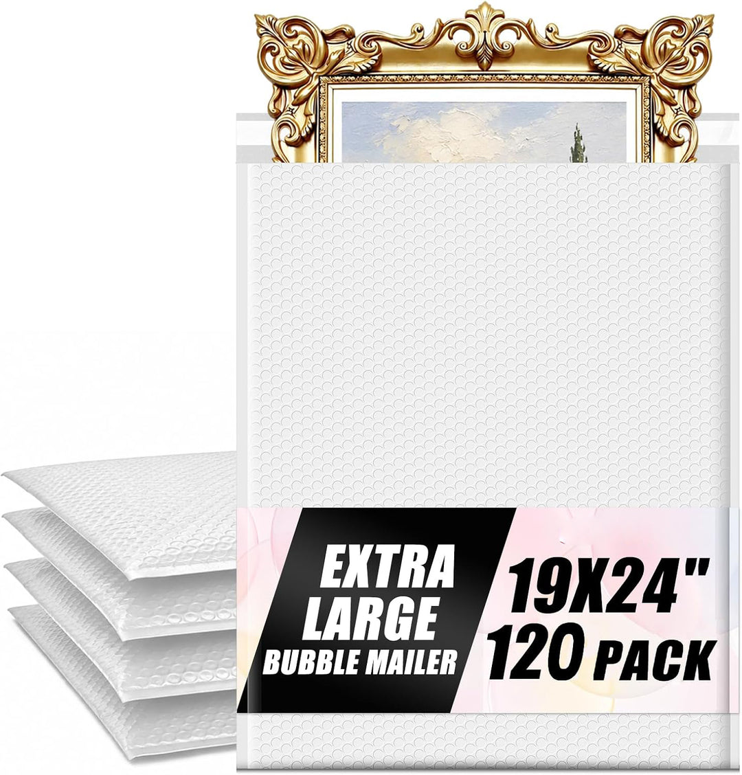 19x25 Bubble Mailer | Usable Size 19x24" | 120 Pack Wholesale