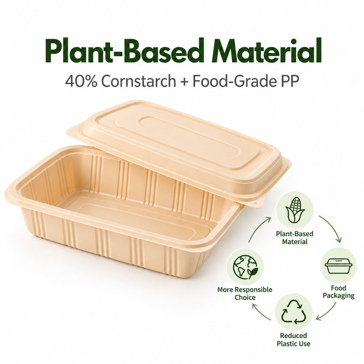 200 Pack 28OZ Cornstarch Meal Prep Containers Wholesale