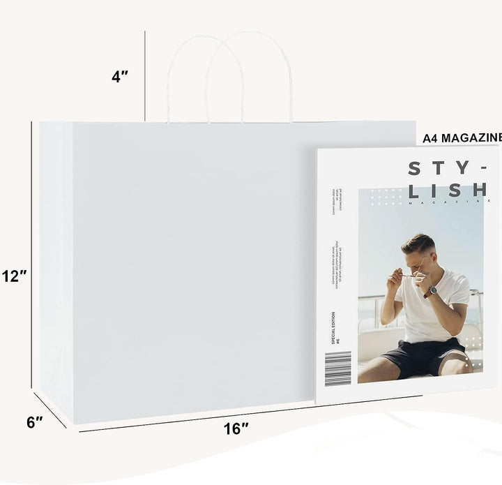 16x6x12 Inch Kraft Paper Gift Bags