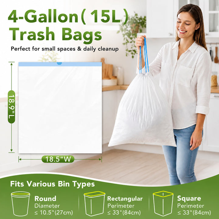 Bolsas de basura de 30 a 33 galones, 250 unidades