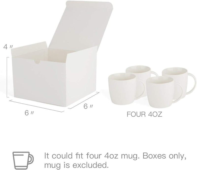 6x6x4 Inch Cardboard Gift Box with Lids