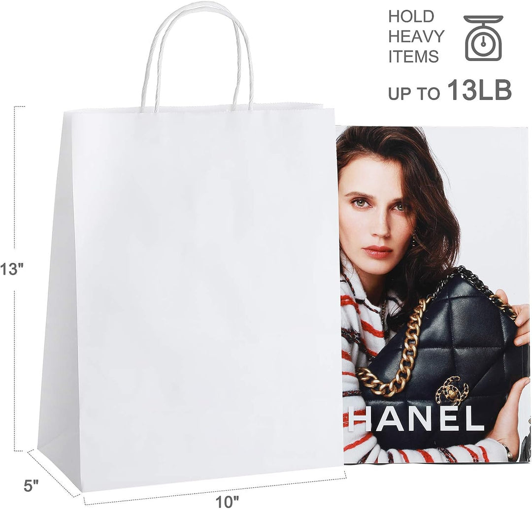 10x5x13 Inch Kraft Paper Gift Bags