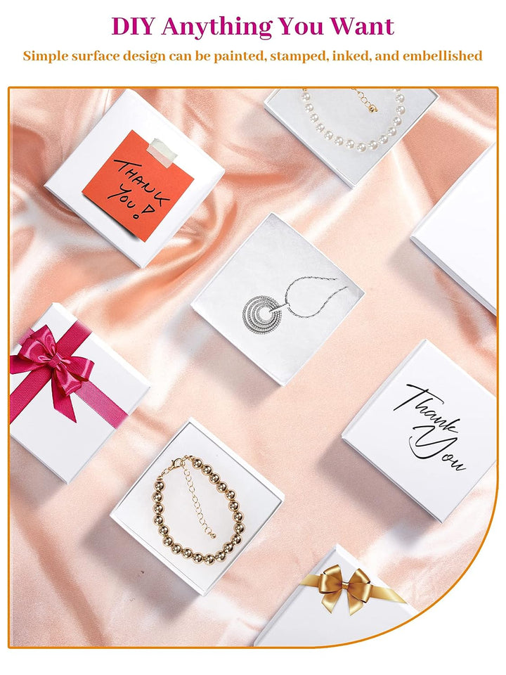 3.5x3.5x1 Inch Jewelry Kraft Gift Boxes With Lids