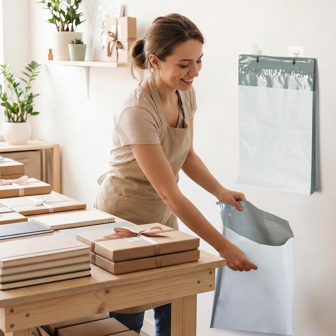 12x15.5 Inch Hangable Poly Mailers with Tear Strip 300pack