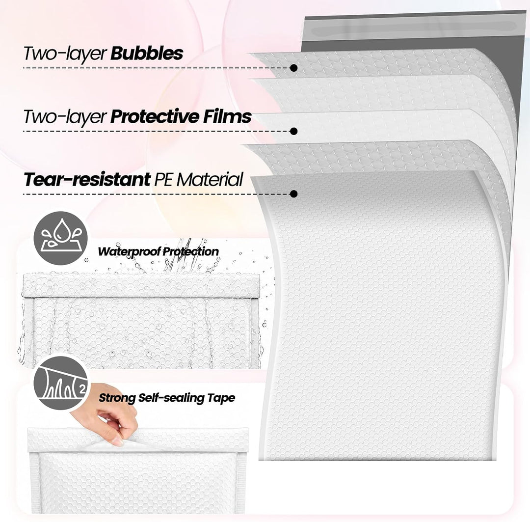 19x25 Bubble Mailer | Usable Size 19x24" | 120 Pack Wholesale