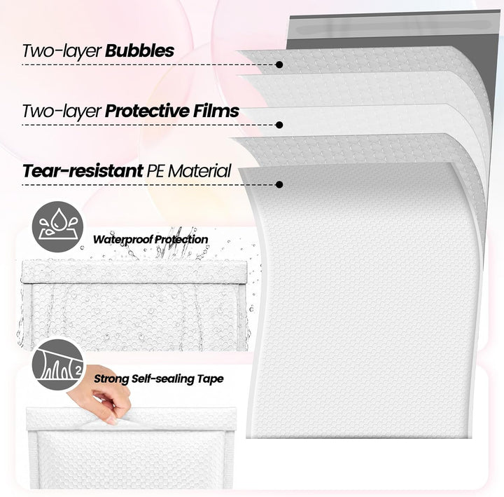 19x25 Bubble Mailer | Usable Size 19x24" | 120 Pack Wholesale