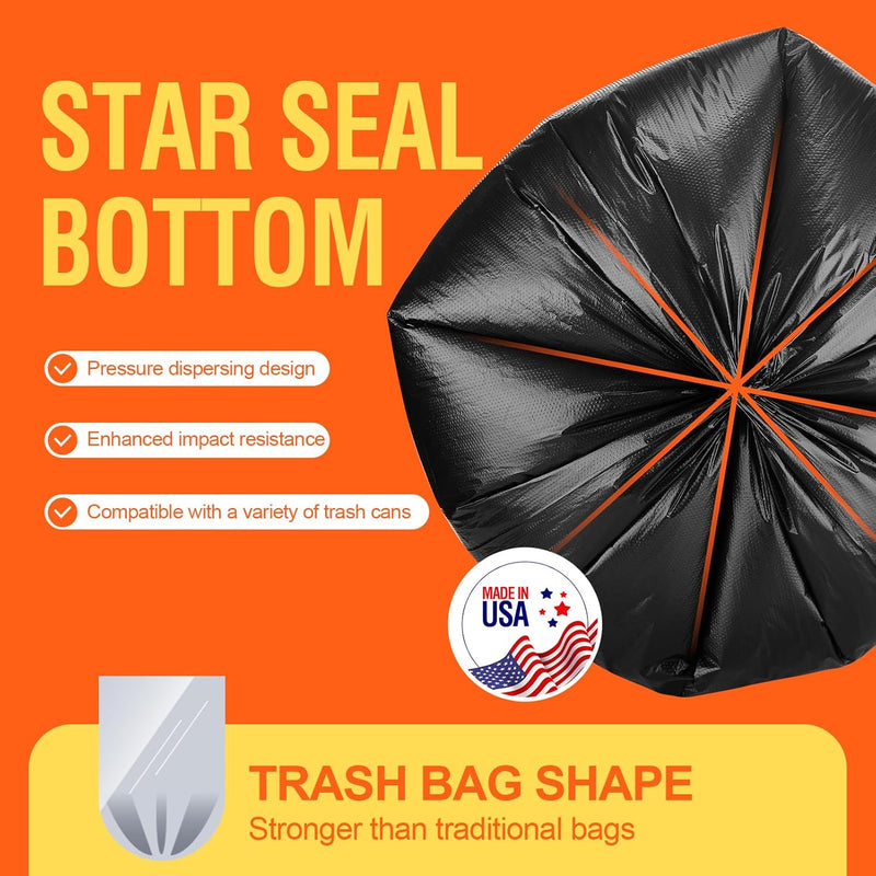 55-60 Gallon Trash Bags 100 Count 0.9MIL