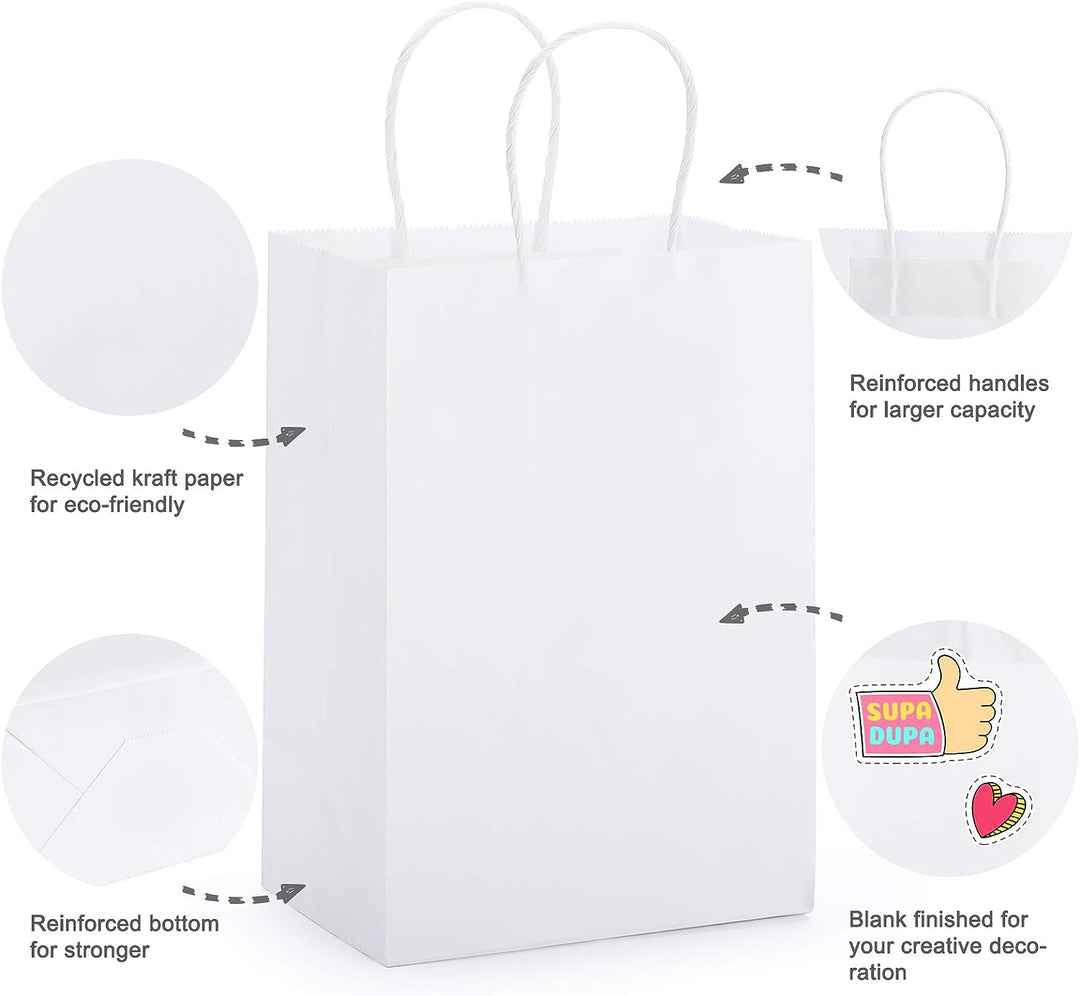 10x5x13 Inch Kraft Paper Gift Bags