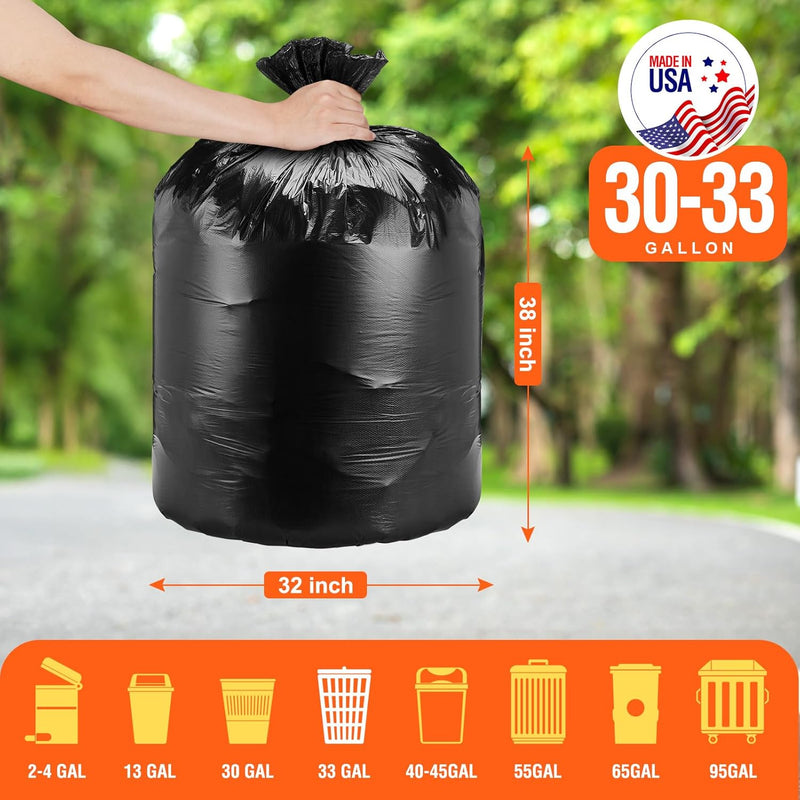 30-33 Gallon Trash Bags 250 Count