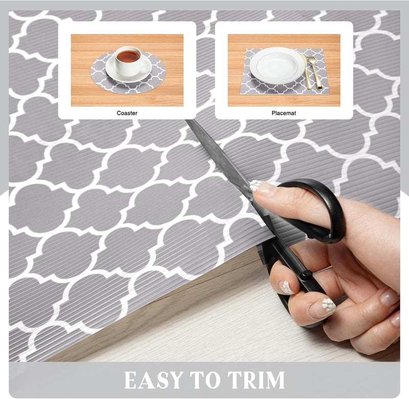 12X60 Inch Non Adhesive Kitchen Shelf Liner 5 Roll