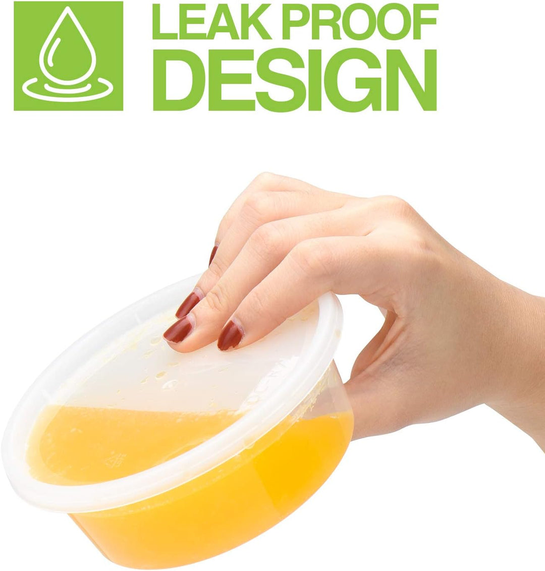 Paquete de 48 recipientes para comida, charcutería y sopa con tapa, de 8 oz (1 taza).