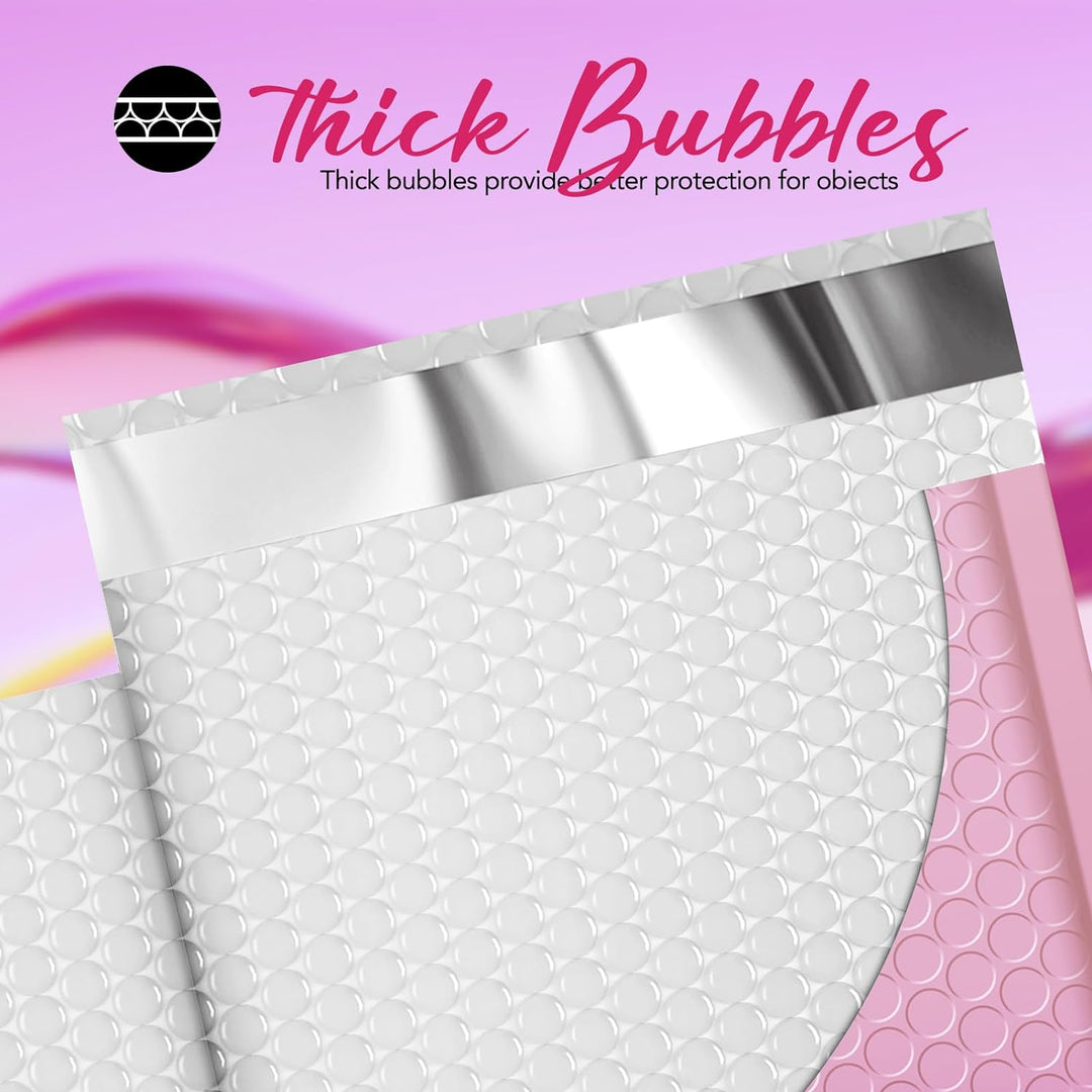 50 Pack #5 Poly Bubble Mailers - 10.5 X 16 Inches, Padded Shipping Envelopes, Recyclable