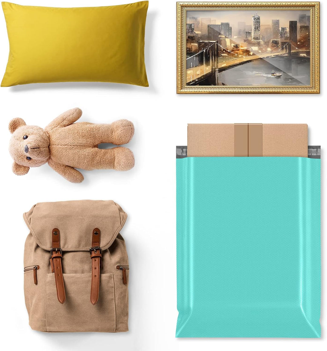 19x24 Poly-Mailer Envelope Shipping Bags | Teal