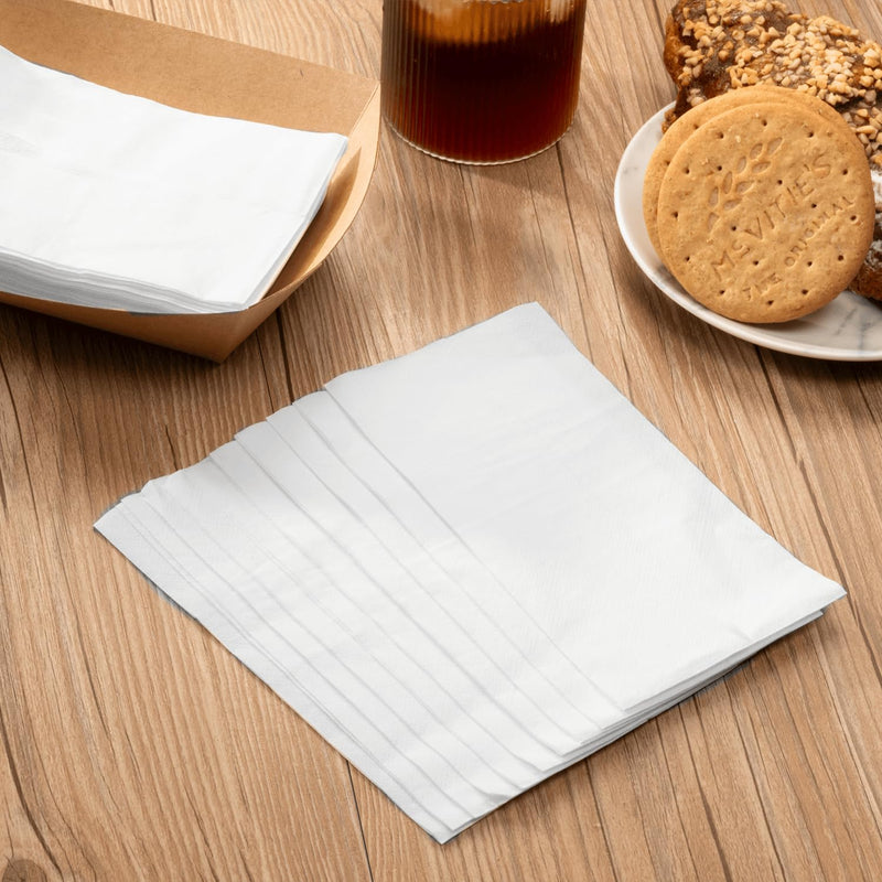 Tall Fold Napkins - 1 Ply, for Restaurants and Cafes White Case of 10,000